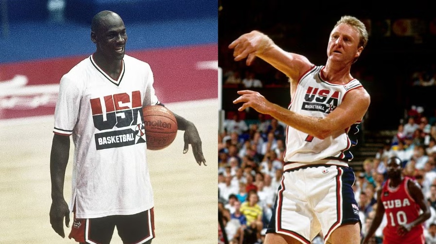 Larry Bird USA Basketball Mitchell & Ness 1992 Dream Team Authentic Shooting Shirt - White